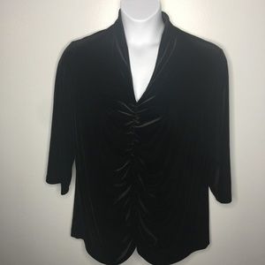 Land's End Women's Velvet Ruched Tunic